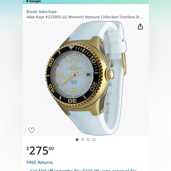 NWOT Swiss Legend ladies oversize watch - Picture 8 of 12